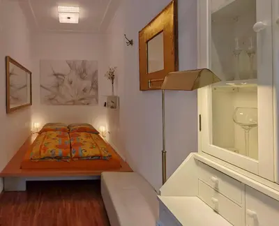 Ein Bett oder Betten in einem Zimmer der Unterkunft Neustadt - Paradies