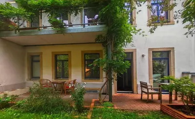 Ein Garten an der Unterkunft Neustadt - Paradies
