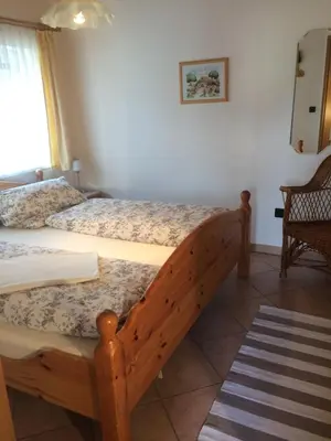 Ein Bett oder Betten in einem Zimmer der Unterkunft Gästehaus Jeremias