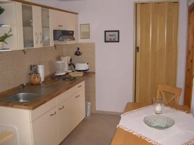 Küche/Küchenzeile in der Unterkunft Gästehaus Jeremias