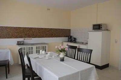 Küche/Küchenzeile in der Unterkunft Gästewohnung Elström