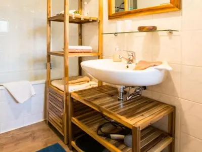 Ein Badezimmer in der Unterkunft Wohlfühloase am Weißen Hirsch