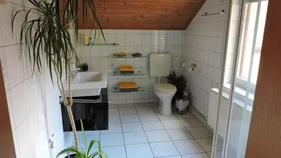 Küche/Küchenzeile in der Unterkunft Elbhangzimmer Dresden