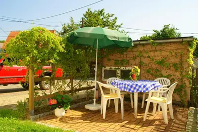 Ein Garten an der Unterkunft Ferienhaus 