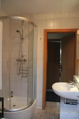 Ein Badezimmer in der Unterkunft Ferienhaus Puttrich