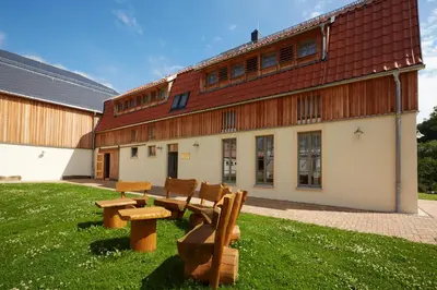 Das Gebäude in dem sich die Ferienwohnung befindet