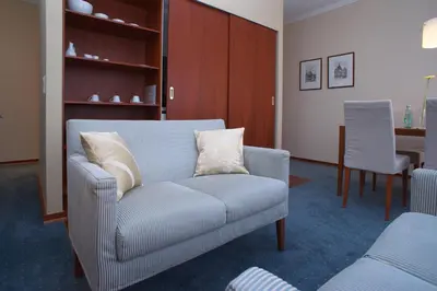 Ein Sitzbereich in der Unterkunft Hotel Martha Dresden
