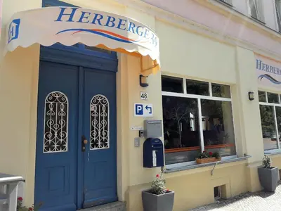 Ein Zertifikat, Auszeichnung, Logo oder anderes Dokument, das in der Unterkunft Herberge 39 ausgestellt ist