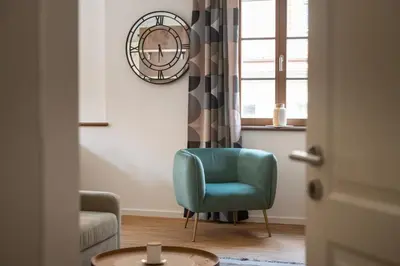Ein Sitzbereich in der Unterkunft Pension Donatus