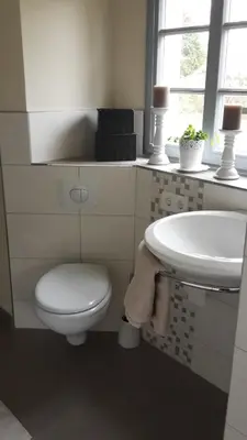 Ein Badezimmer in der Unterkunft Ferienwohnung 