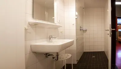 Ein Badezimmer in der Unterkunft DJH Jugendherberge Chemnitz 