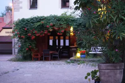 Ein Garten an der Unterkunft Ferienwohnung TOSCANA