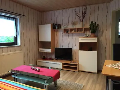 TV/Unterhaltungsangebot in der Unterkunft Ferienwohnung Schmidt 2