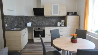 Küche/Küchenzeile in der Unterkunft Haus Waldeck