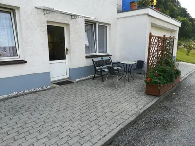 Das Gebäude in dem sich die Ferienwohnung befindet