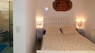 Ein Bett oder Betten in einem Zimmer der Unterkunft Höllenstiege