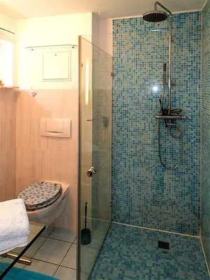 Ein Badezimmer in der Unterkunft Höllenstiege