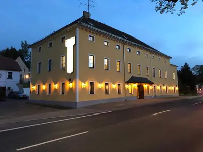 Das Gebäude in dem sich die Pension befindet