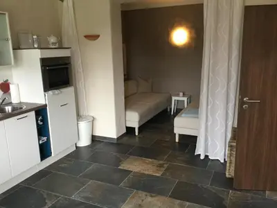 Küche/Küchenzeile in der Unterkunft Villa Eddi & Emmi