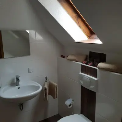 Ein Badezimmer in der Unterkunft Landhotel Sonnenschein