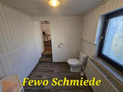 Ein Badezimmer in der Unterkunft Ferienwohnung zur Schmiede