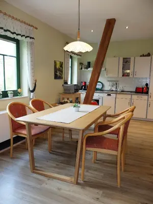 Küche/Küchenzeile in der Unterkunft Ferienwohnung May