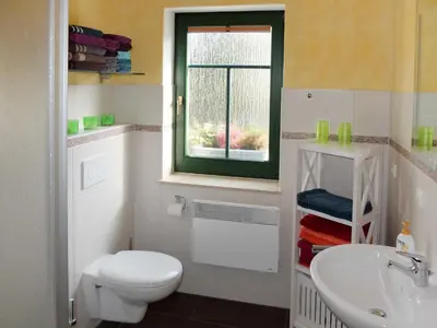 Ein Badezimmer in der Unterkunft Ferienwohnung May