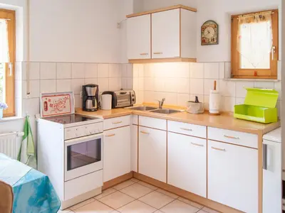Küche/Küchenzeile in der Unterkunft Ferienwohnung über den Dächern von Dresden