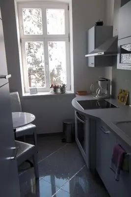 Küche/Küchenzeile in der Unterkunft Apartmenthaus Saxonia