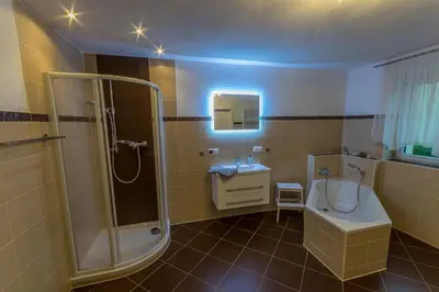 Ein Badezimmer in der Unterkunft Ferienwohnung 