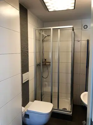 Ein Badezimmer in der Unterkunft Fuchsbau