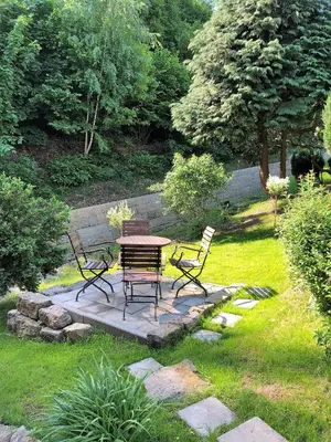 Ein Garten an der Unterkunft Fuchsbau