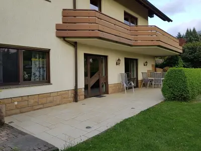 Das Gebäude in dem sich die Ferienwohnung befindet