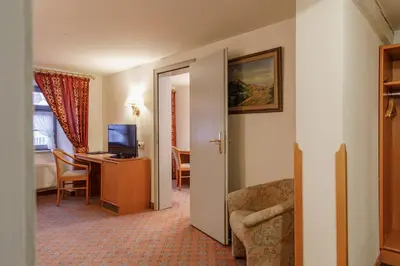 TV/Unterhaltungsangebot in der Unterkunft Schwerter Schankhaus & Hotel