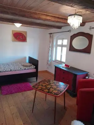 Ein Bett oder Betten in einem Zimmer der Unterkunft Appel-Ranch