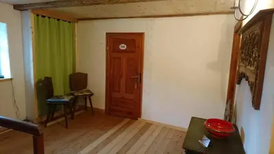 Ein Sitzbereich in der Unterkunft Appel-Ranch
