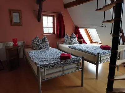 Ein Bett oder Betten in einem Zimmer der Unterkunft Appel-Ranch