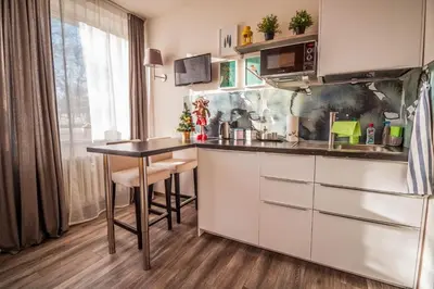 Küche/Küchenzeile in der Unterkunft GottwaldHaus - Apartment
