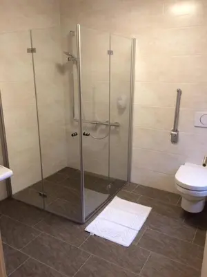 Ein Badezimmer in der Unterkunft Schilfblume