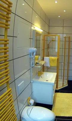 Ein Badezimmer in der Unterkunft Pension Gablenz