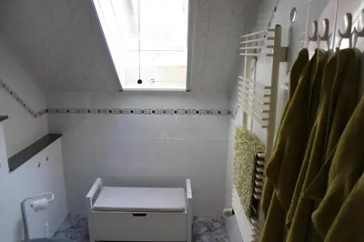 Ein Badezimmer in der Unterkunft Ferienwohnung Storchennest