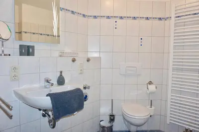 Ein Badezimmer in der Unterkunft Manitius 9, DD-Friedrichstadt (Zentrumsnah)