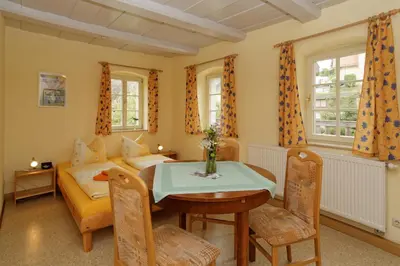 Ein Sitzbereich in der Unterkunft Ferienhaus 