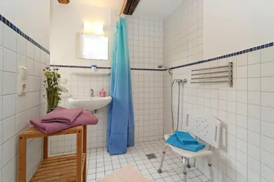 Ein Badezimmer in der Unterkunft Ferienhaus 
