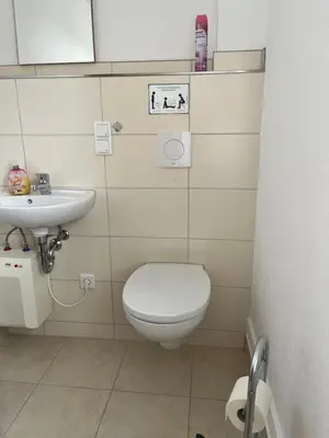 Ein Badezimmer in der Unterkunft Ferienwohnung Schink - nahe Chemnitz