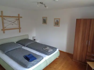 Ein Bett oder Betten in einem Zimmer der Unterkunft Urlaubsoase-Lindenhof