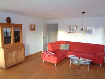 Ein Sitzbereich in der Unterkunft Urlaubsoase-Lindenhof