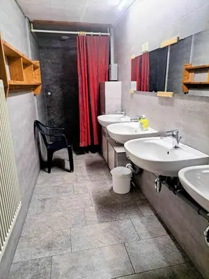 Ein Badezimmer in der Unterkunft 