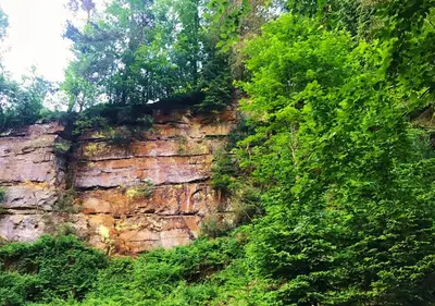 Naturlandschaft in der Nähe des Ferienhauses