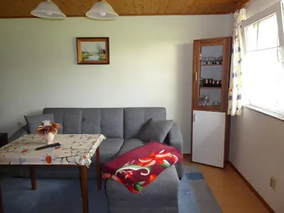 Ein Sitzbereich in der Unterkunft Peaceful Apartment in Lichtenhain with Private Terrace
